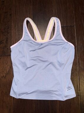 Patagonia Lavender Tank with Purple Trim Large